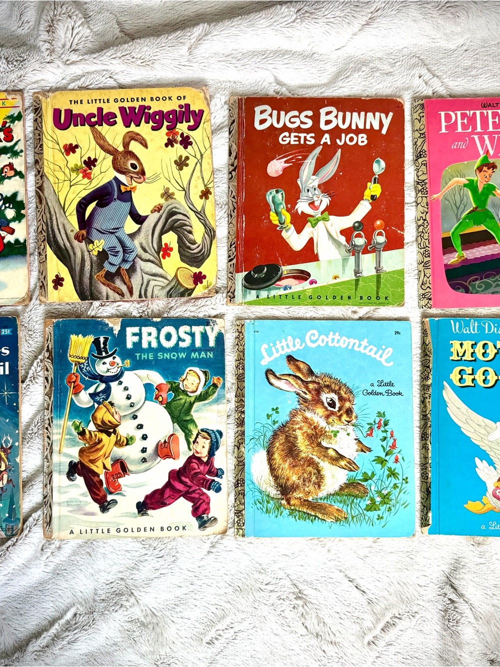 Vintage Collection of 8 Little Golden Books from the 50’s and 60’s